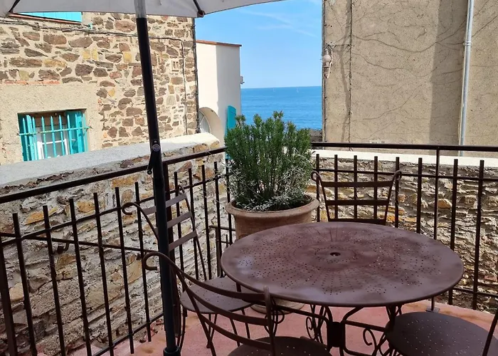Maison T3, Quartier Des Peintres, Calme Et Standing, Patio Prive, Clim Et Wifi Διαμέρισμα Κολιούρ